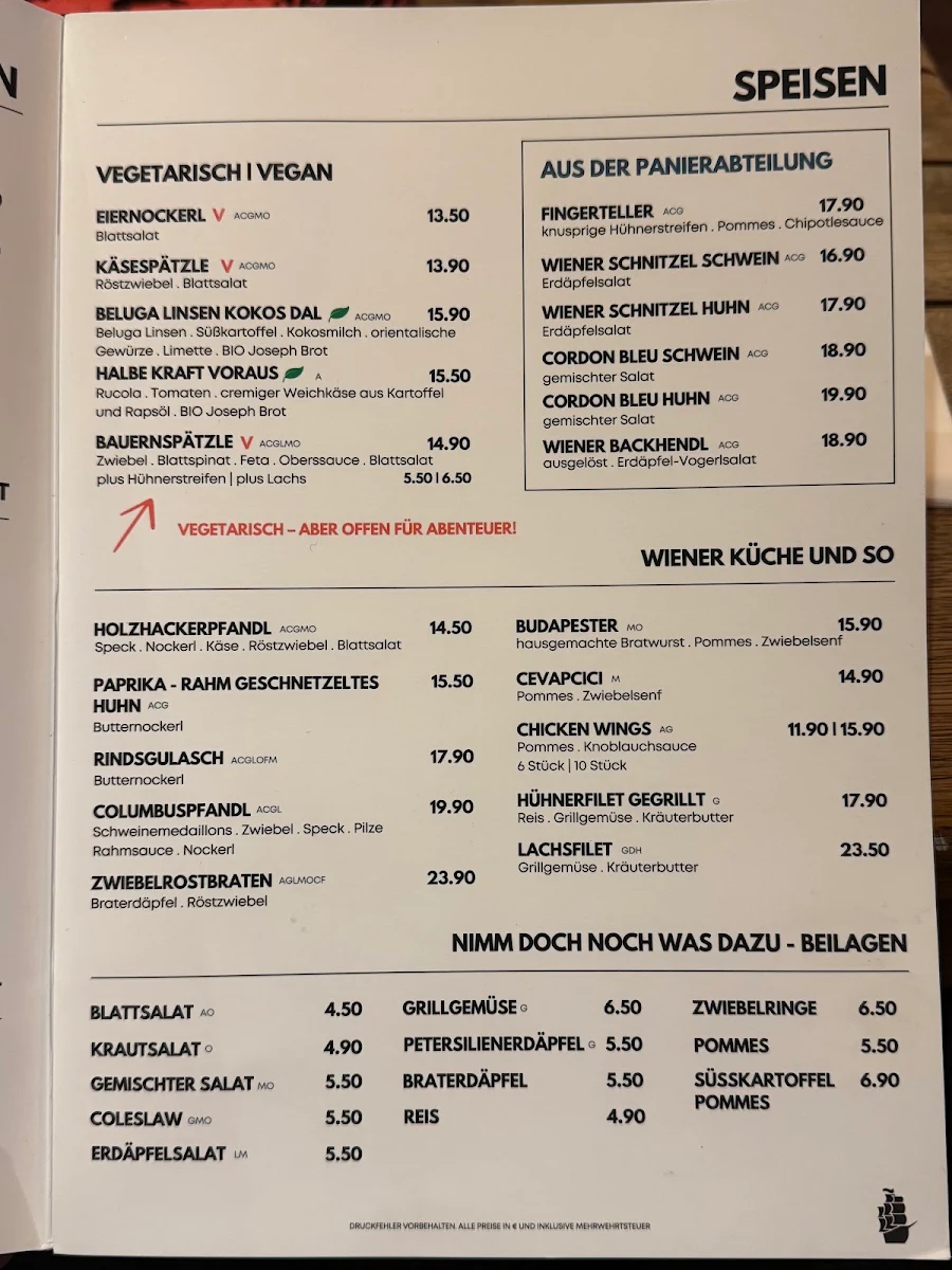 Speisekarte photo 1