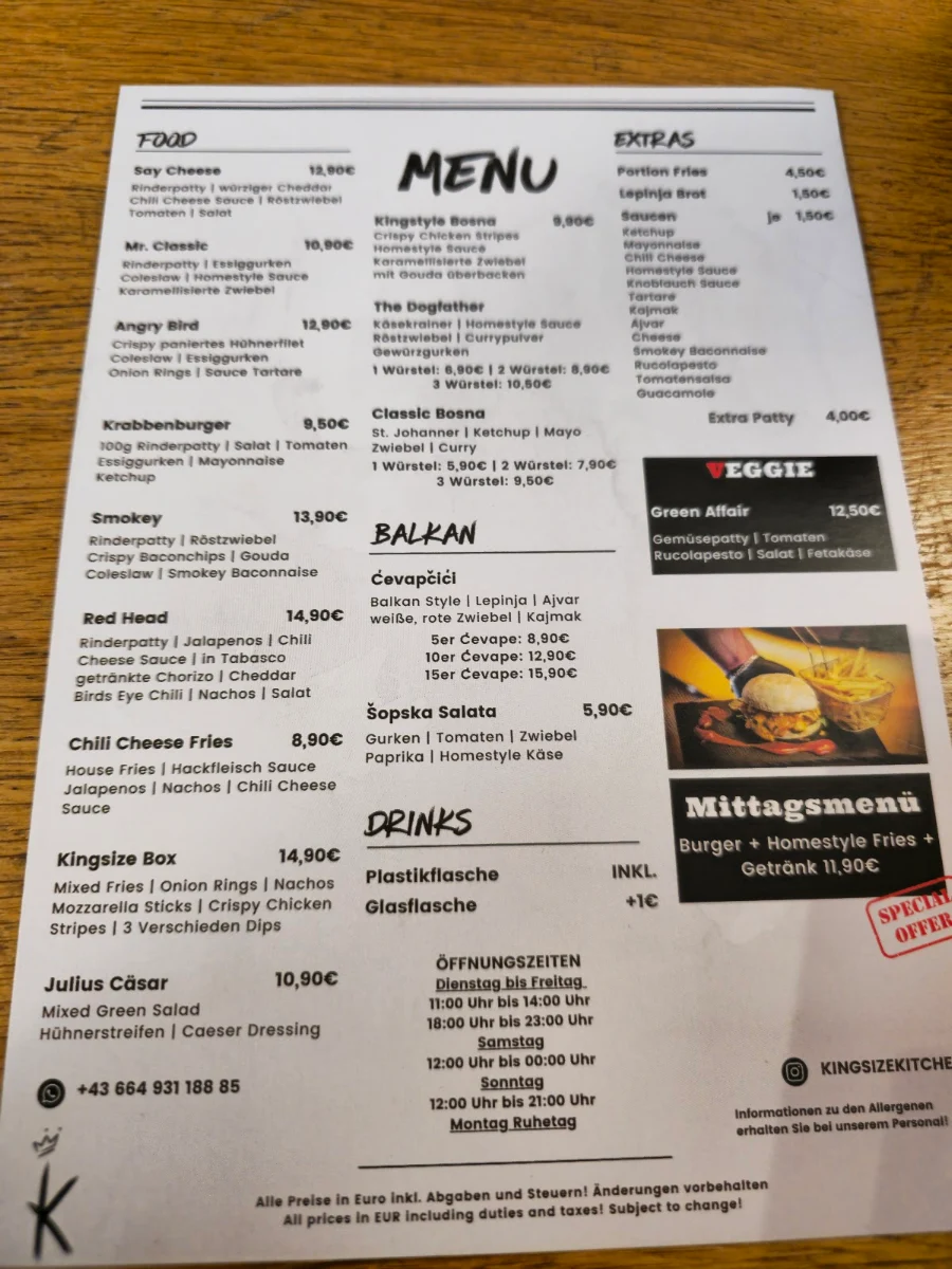 Speisekarte photo 2