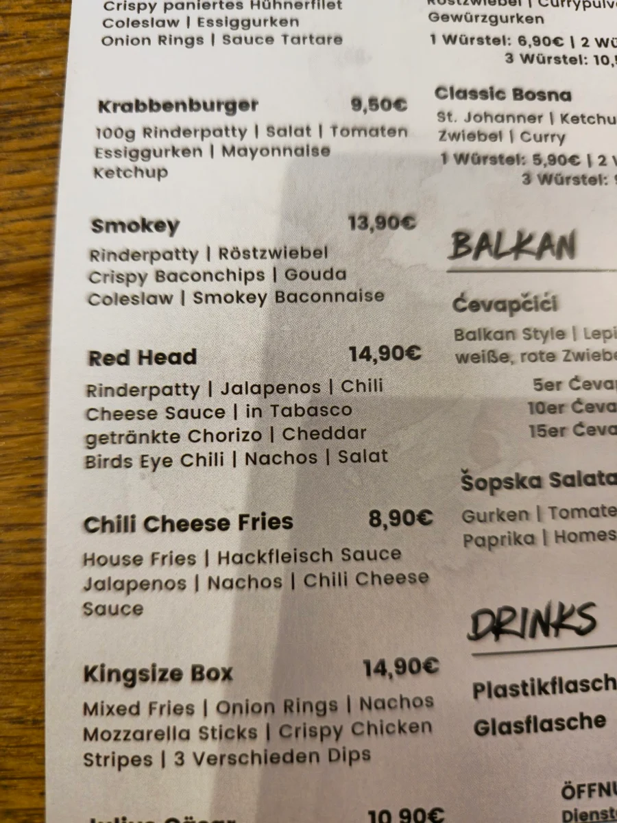 Speisekarte photo 3