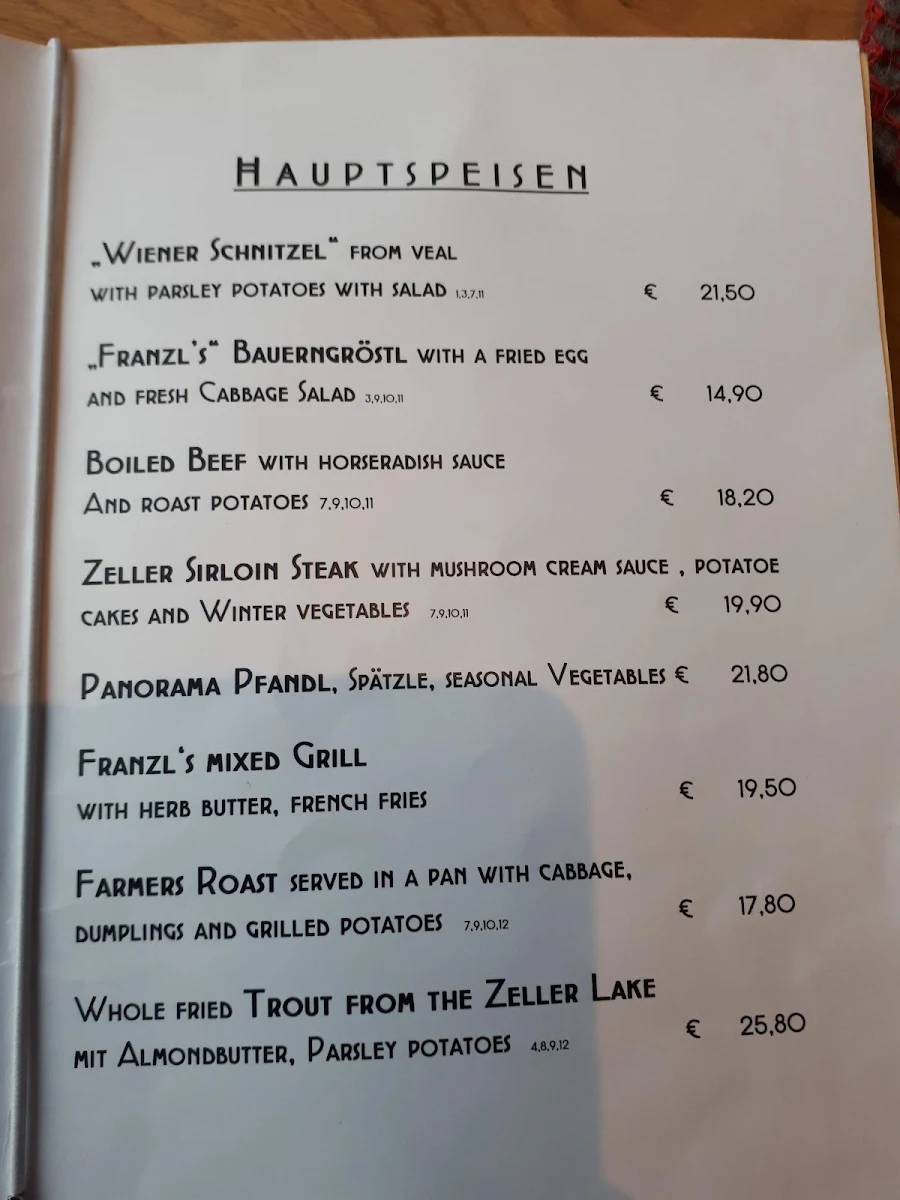 Speisekarte photo 5