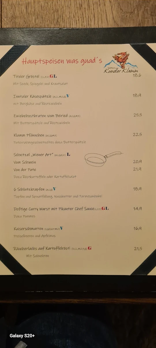 Speisekarte photo 1