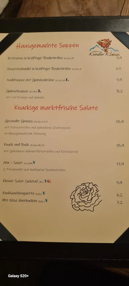 Speisekarte photo 2
