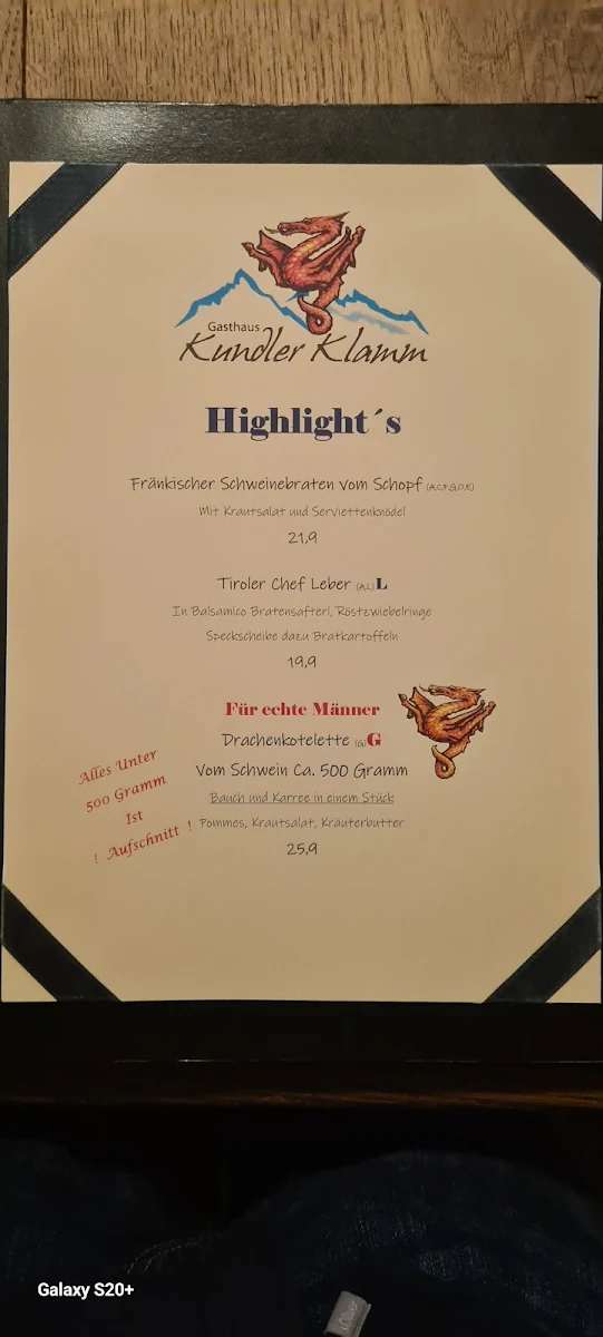 Speisekarte photo 4