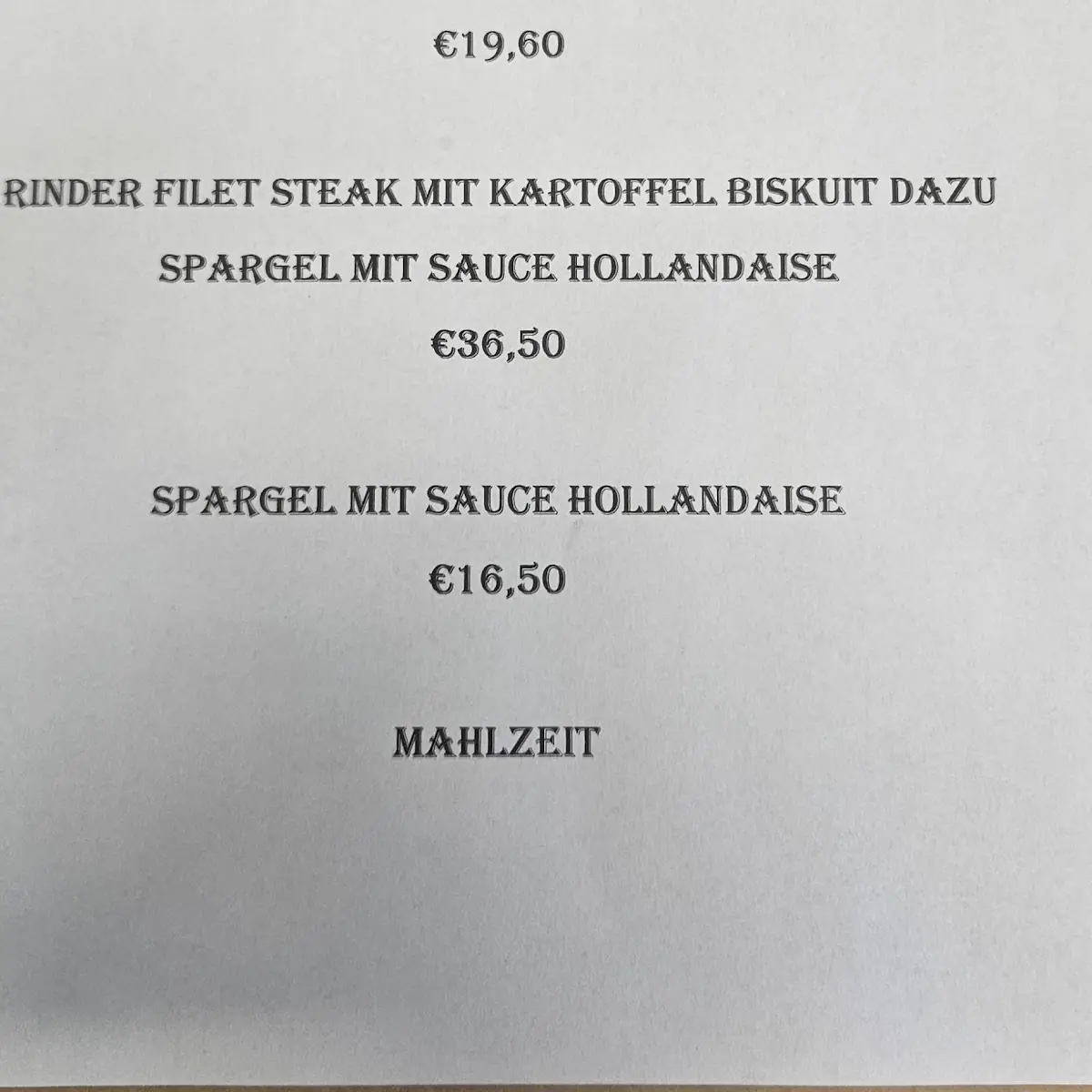 Speisekarte photo 5