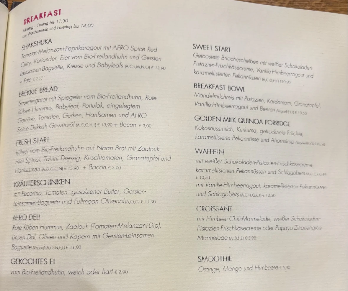 Speisekarte photo 2
