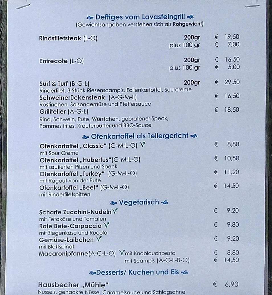 Speisekarte photo 1