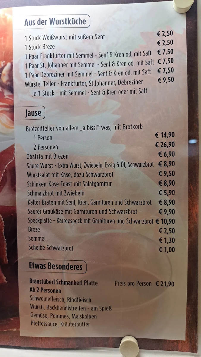 Speisekarte photo 2