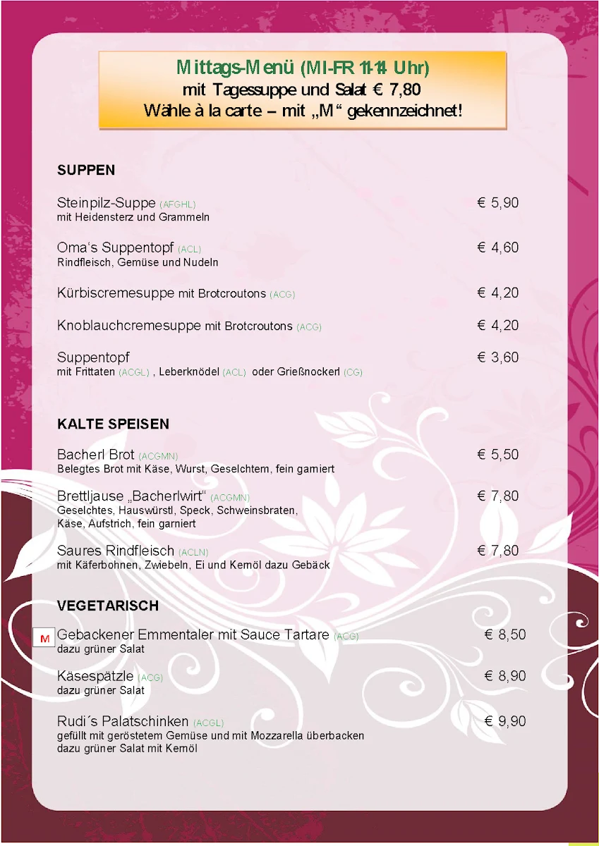 Speisekarte photo 6