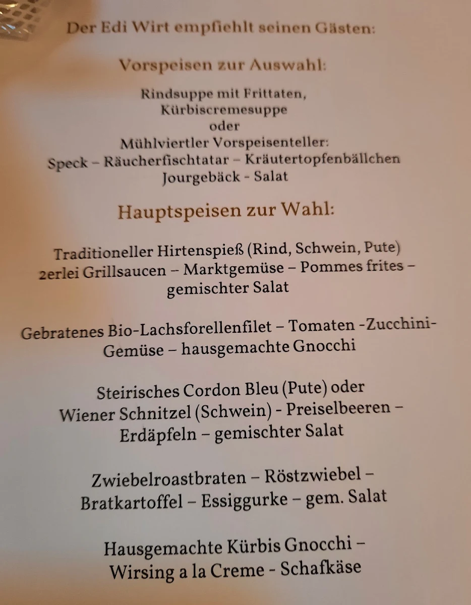 Speisekarte photo 1