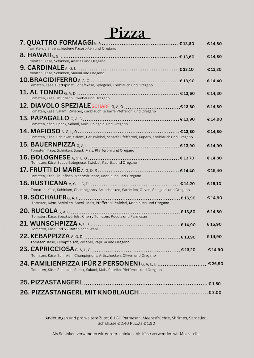 Speisekarte photo 1