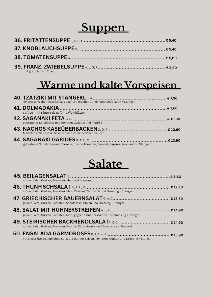 Speisekarte photo 2
