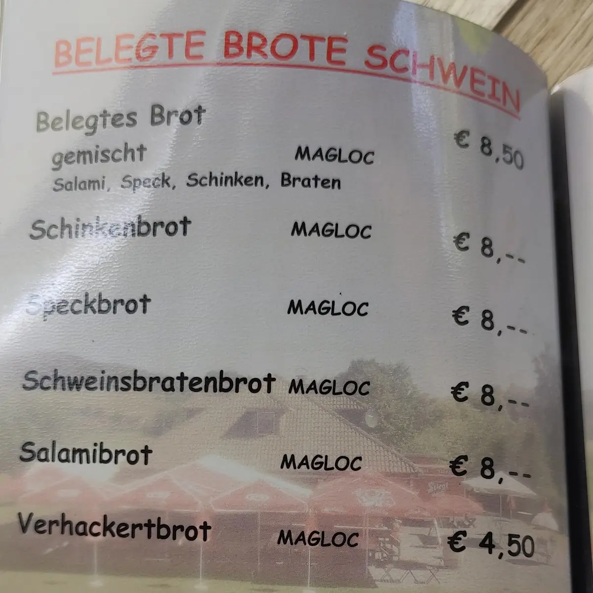 Speisekarte photo 3