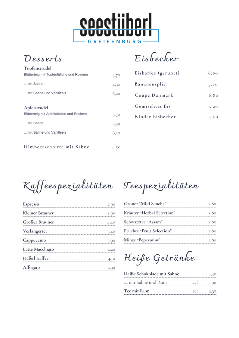 Speisekarte photo 5