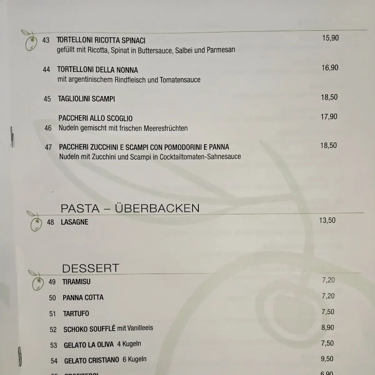 Speisekarte photo 5