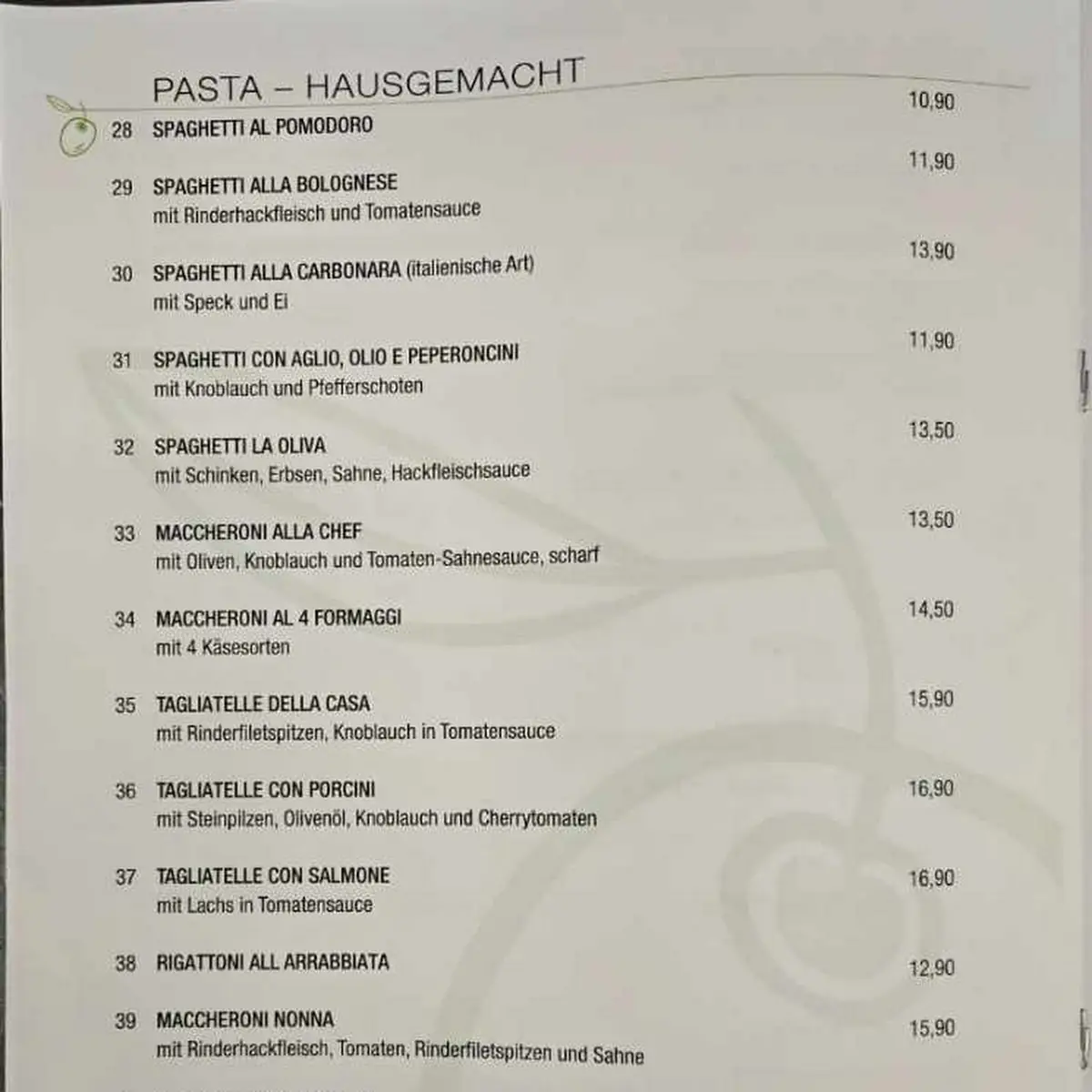Speisekarte photo 6