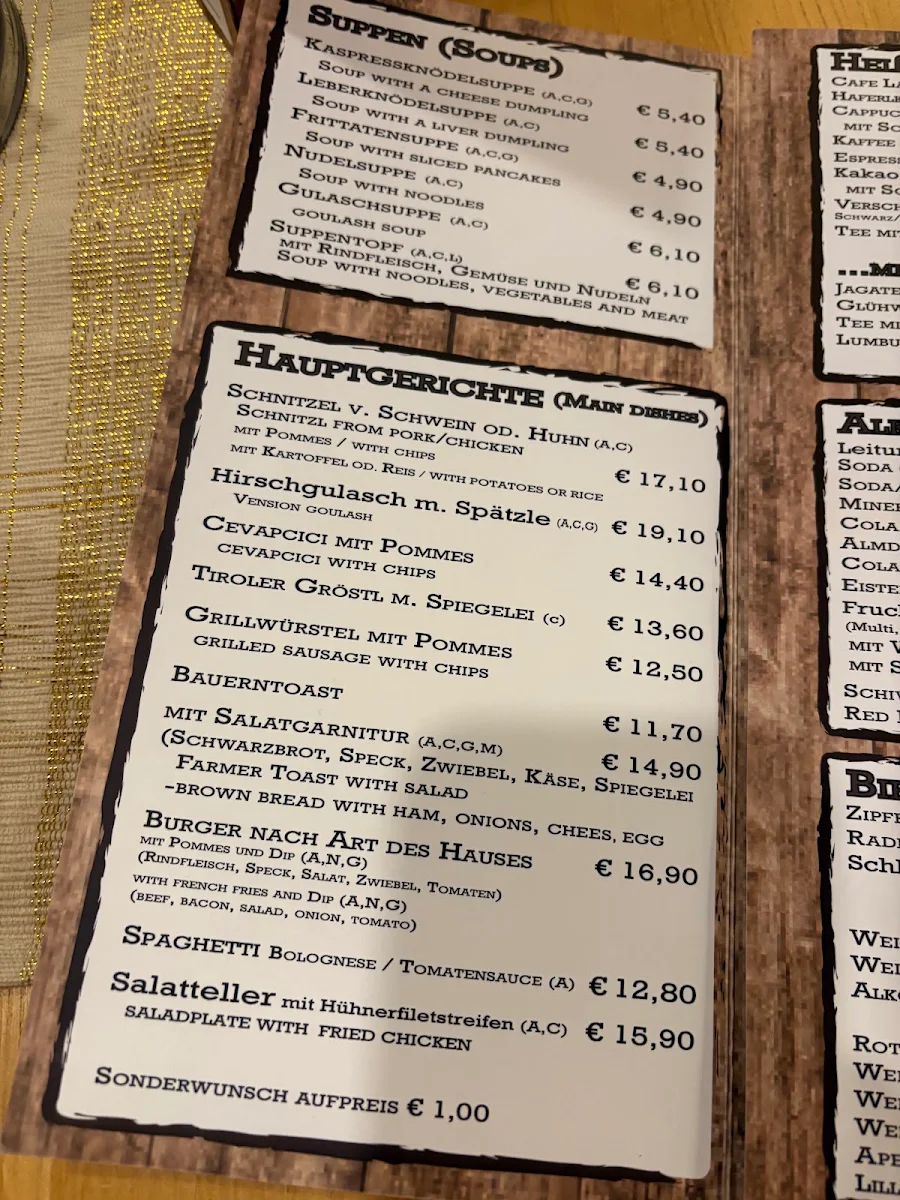 Speisekarte photo 3