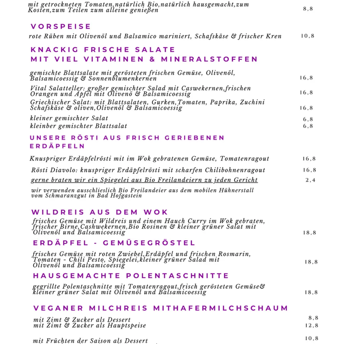 Speisekarte photo 4