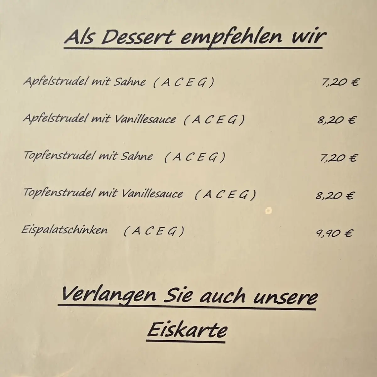 Speisekarte photo 3