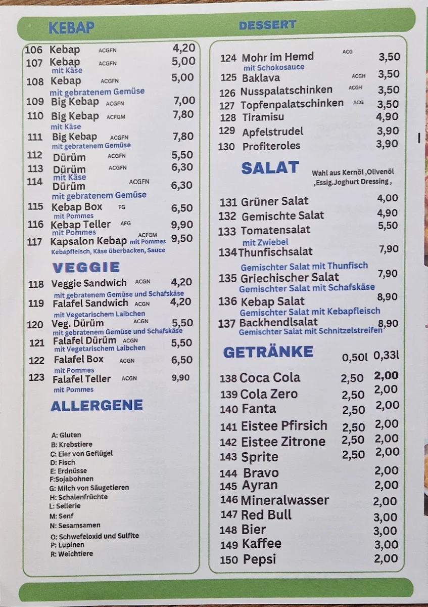 Speisekarte photo 1