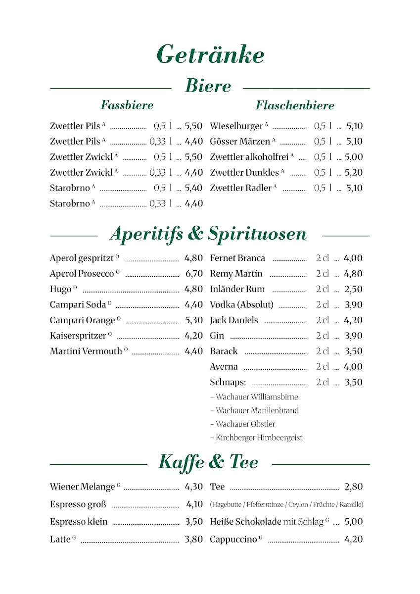 Speisekarte photo 1