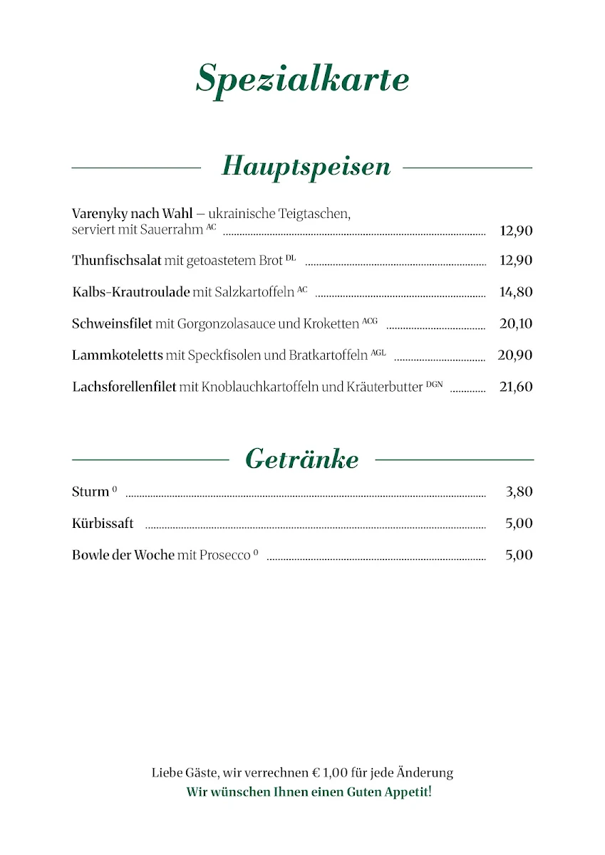 Speisekarte photo 7