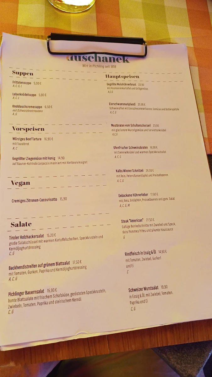 Speisekarte photo 2