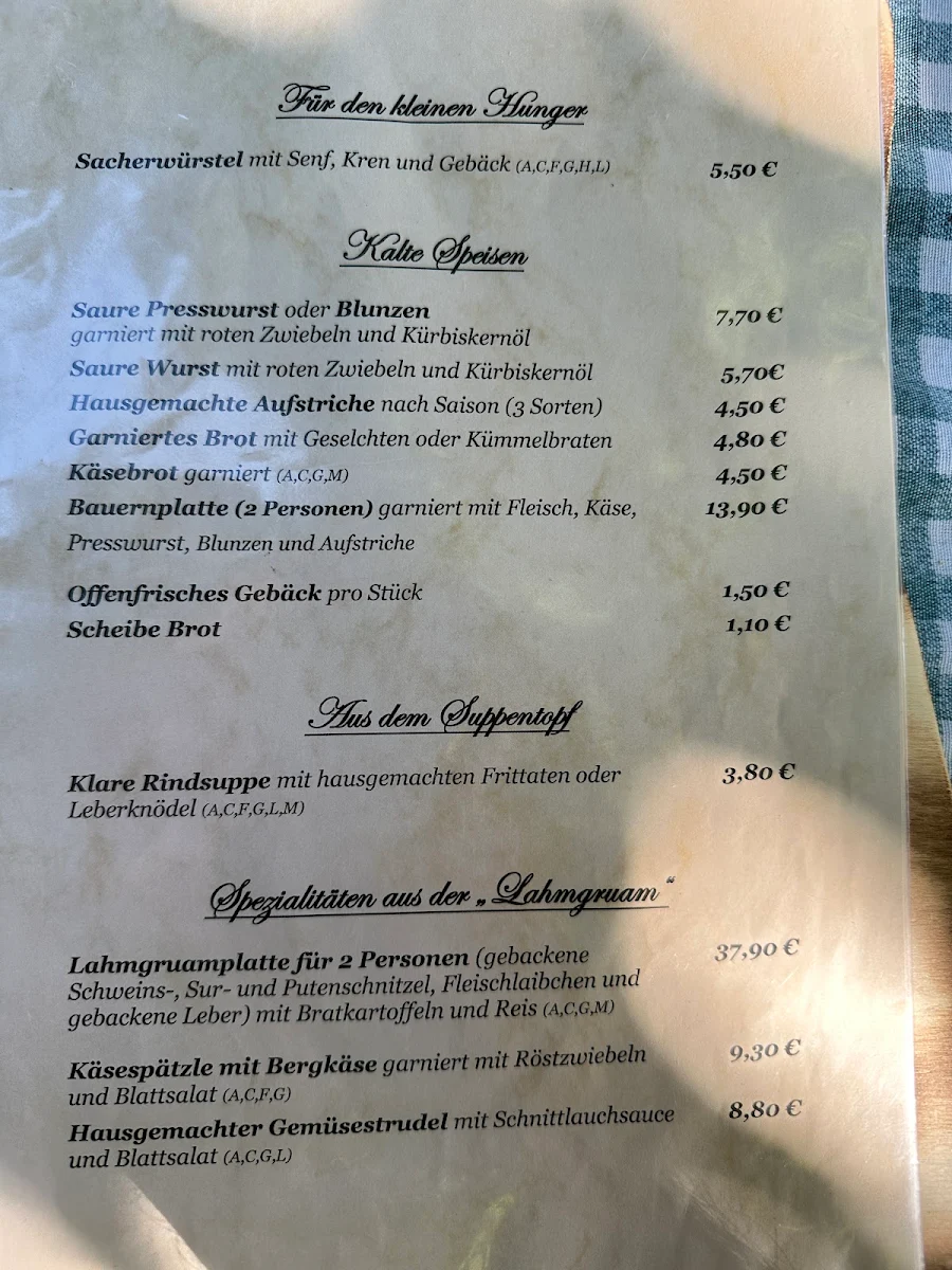 Speisekarte photo 4