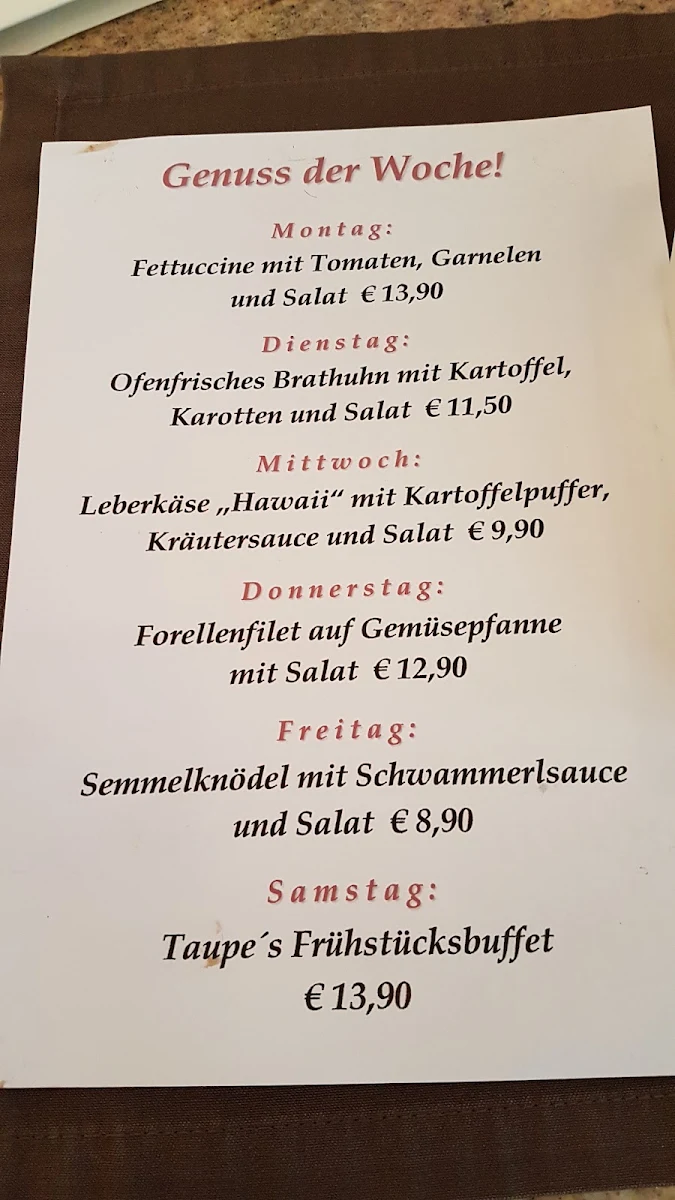 Speisekarte photo 1