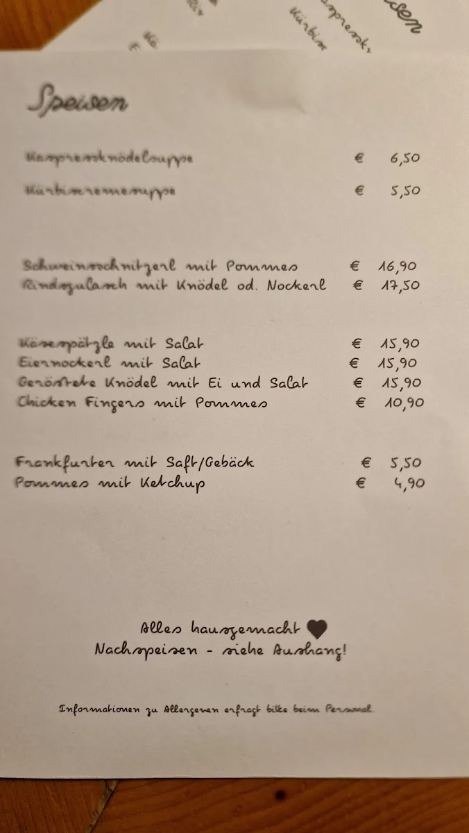 Speisekarte photo 3