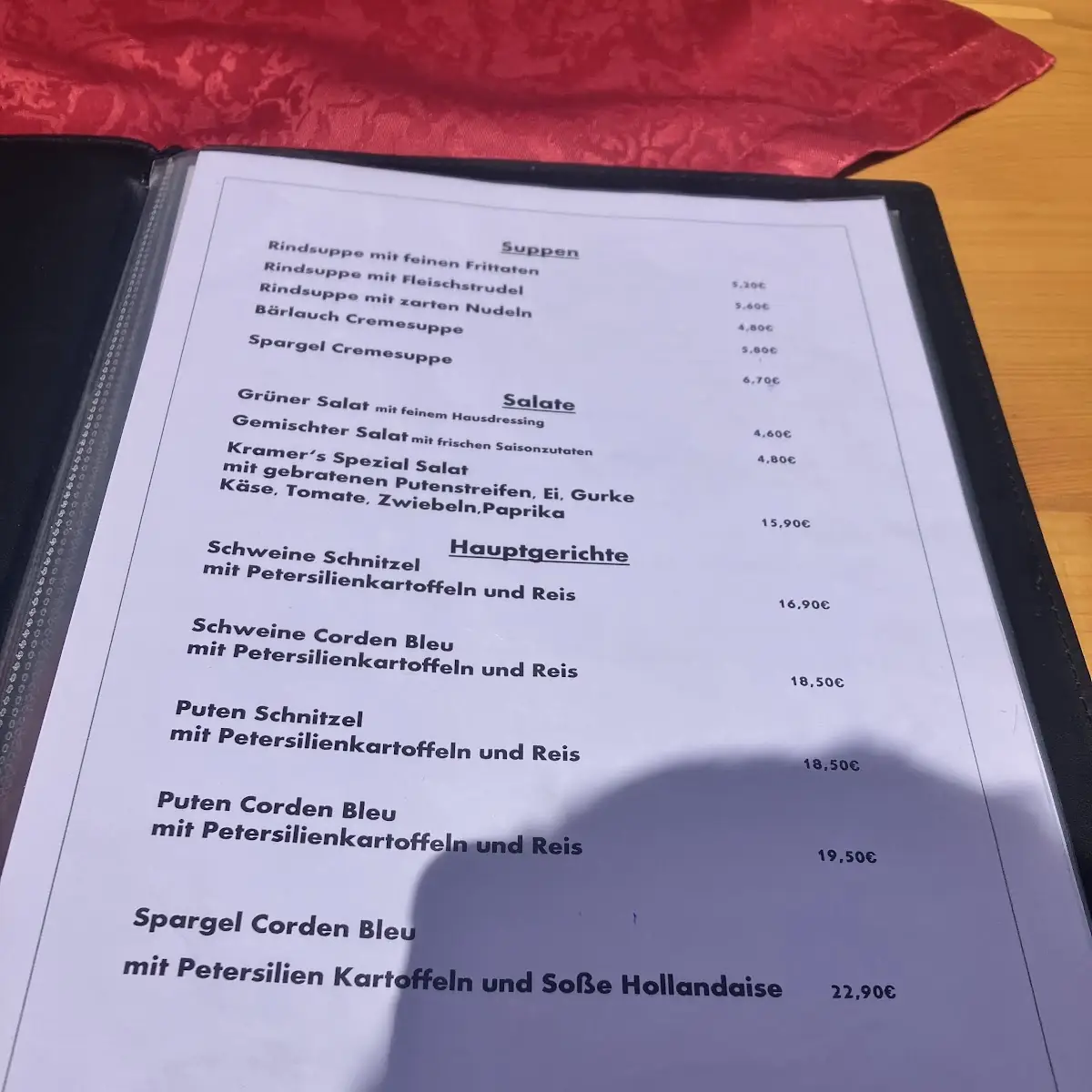 Speisekarte photo 5