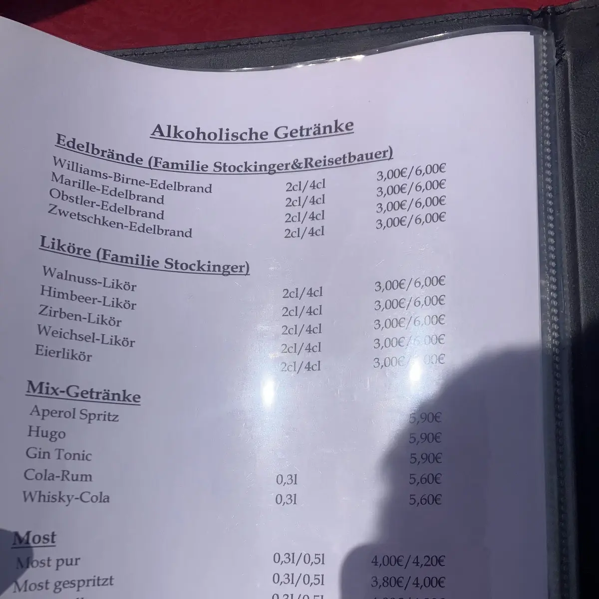 Speisekarte photo 9