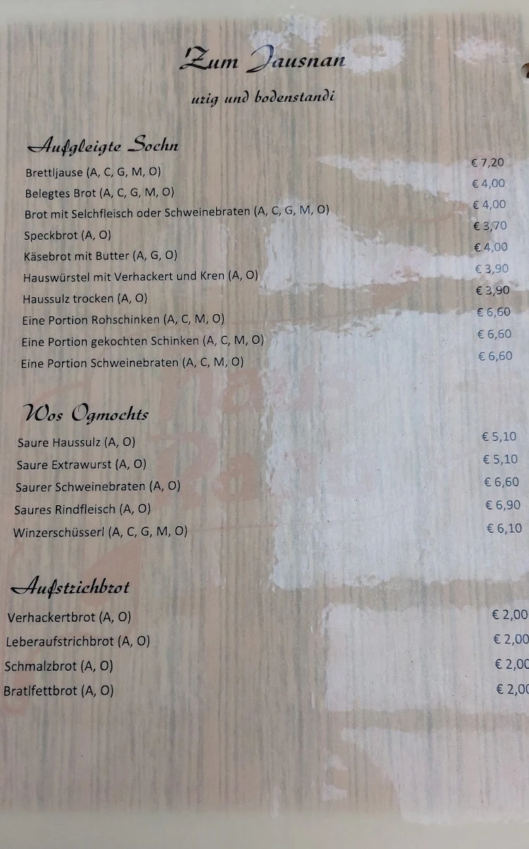 Speisekarte photo 1