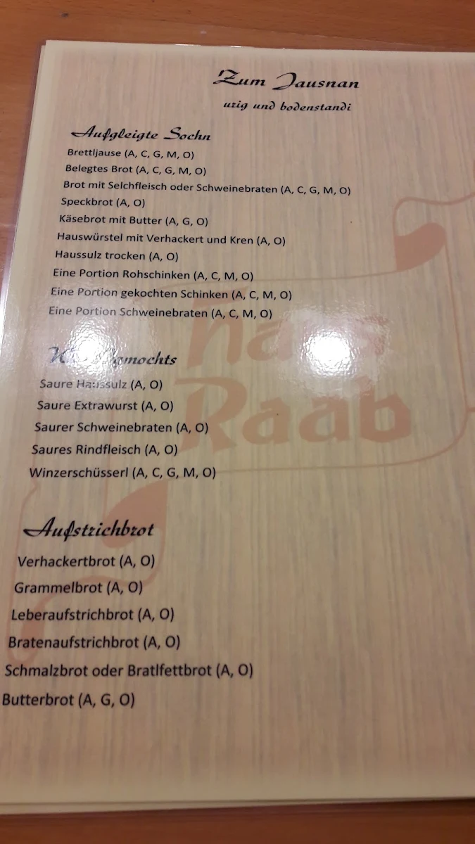 Speisekarte photo 3
