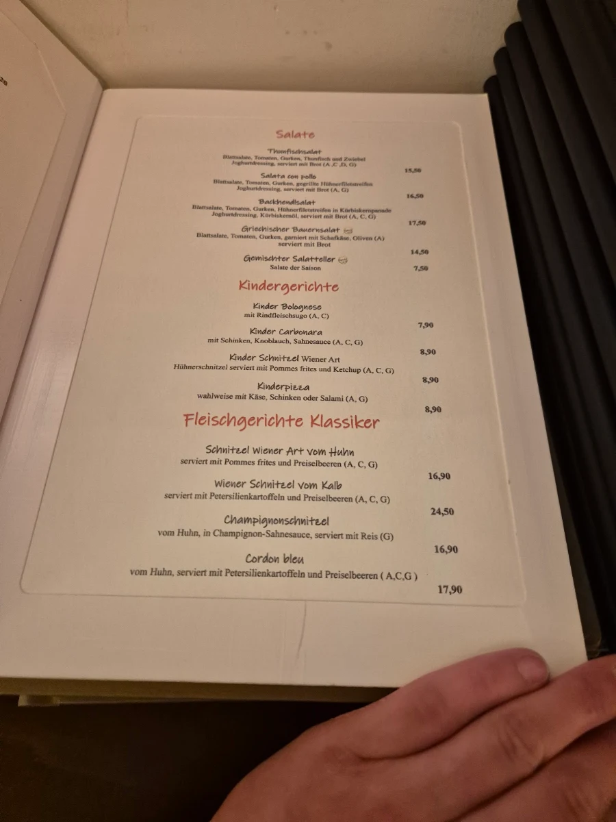 Speisekarte photo 1
