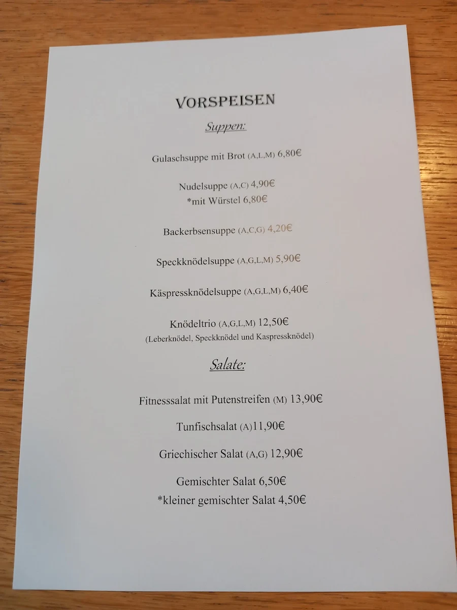 Speisekarte photo 1