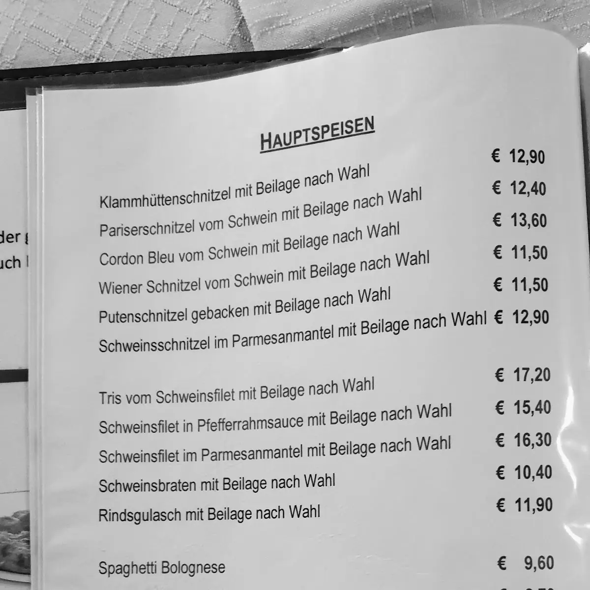 Speisekarte photo 5