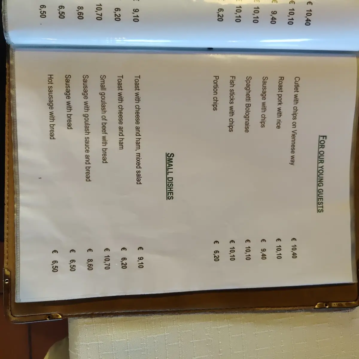 Speisekarte photo 9