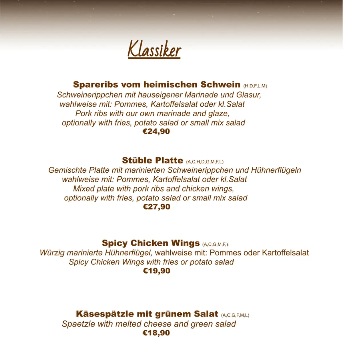Speisekarte photo 4