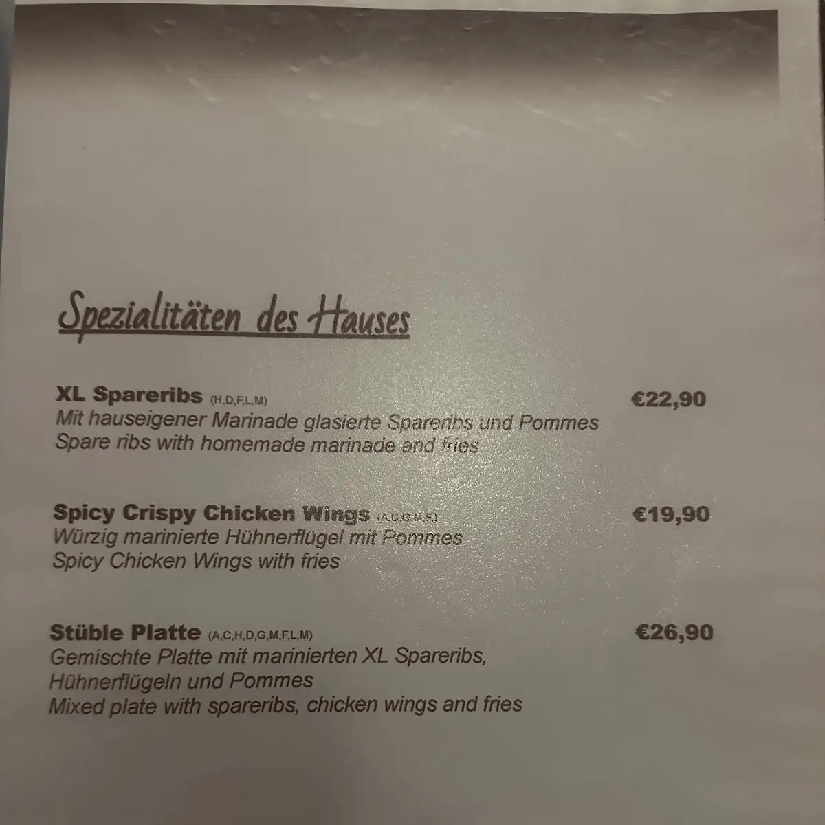 Speisekarte photo 7