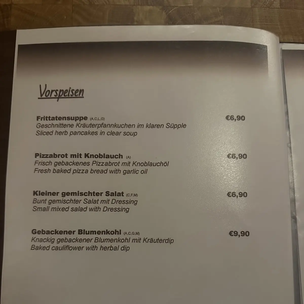 Speisekarte photo 8