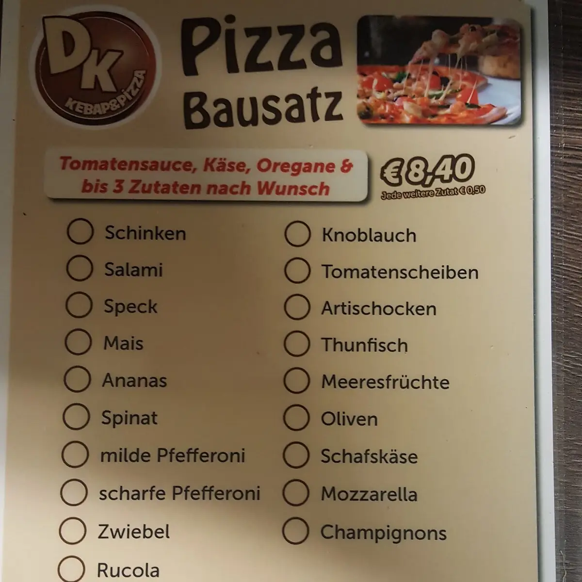 Speisekarte photo 1
