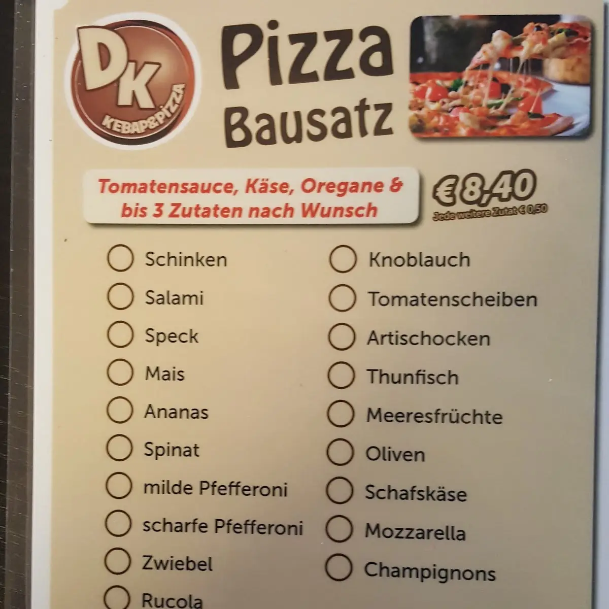 Speisekarte photo 2