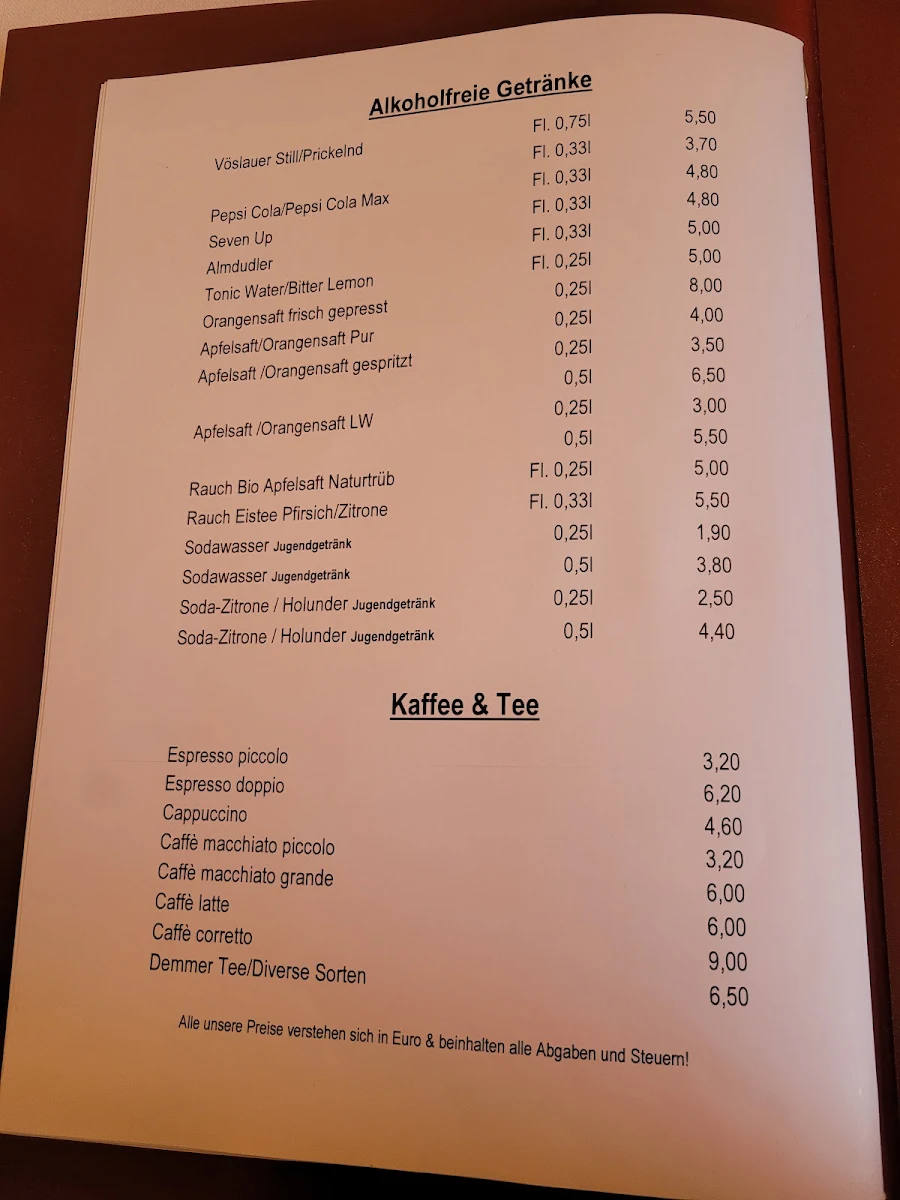 Speisekarte photo 9