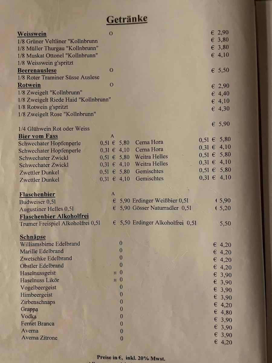 Speisekarte photo 1
