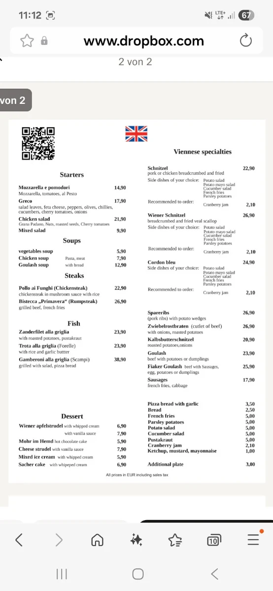 Speisekarte photo 1