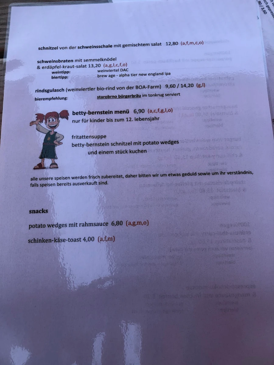 Speisekarte photo 5