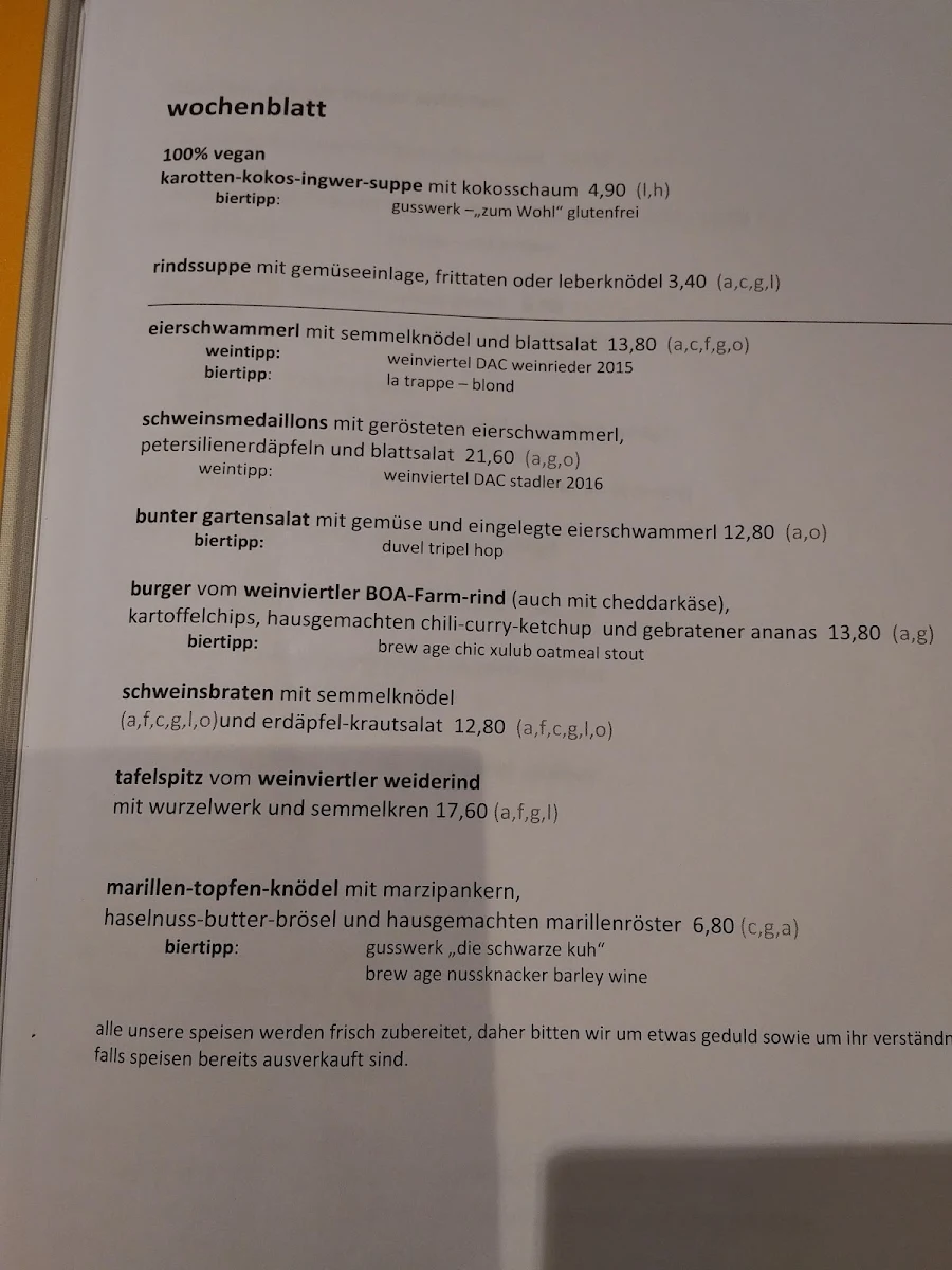 Speisekarte photo 6