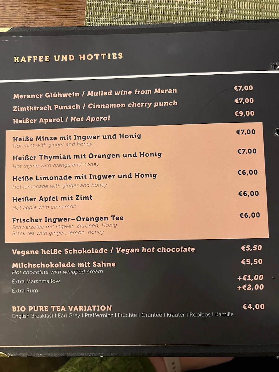 Speisekarte photo 1