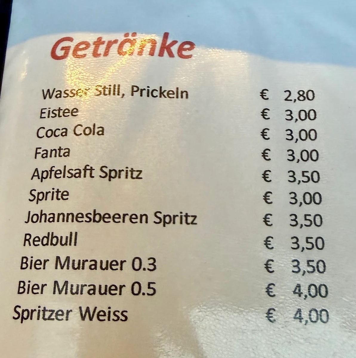 Speisekarte photo 3