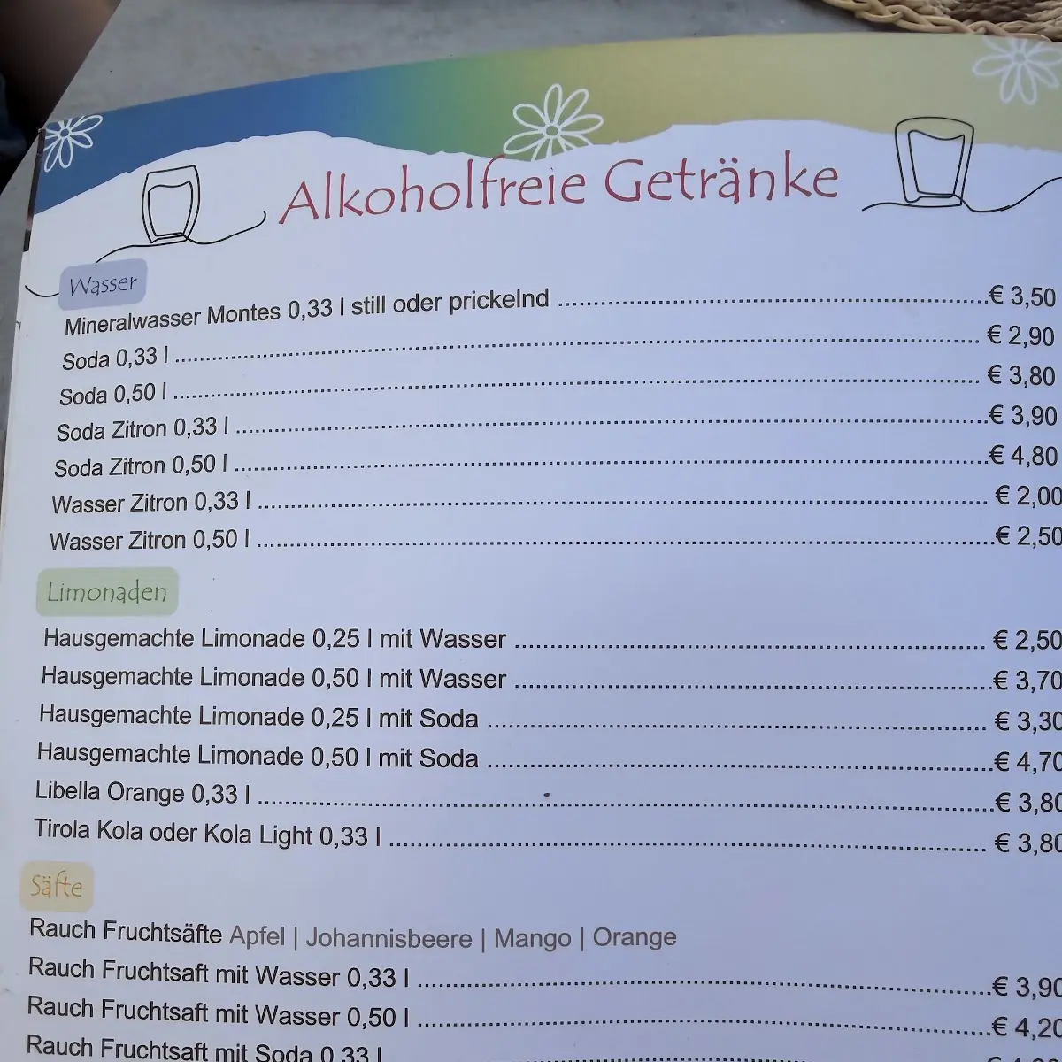 Speisekarte photo 2